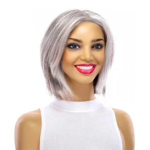12" Halle Silk Top Wig Silver Fox