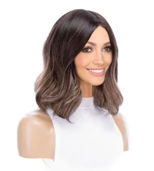 13" Victoria Silk Top Wig Dark Brown Balayage