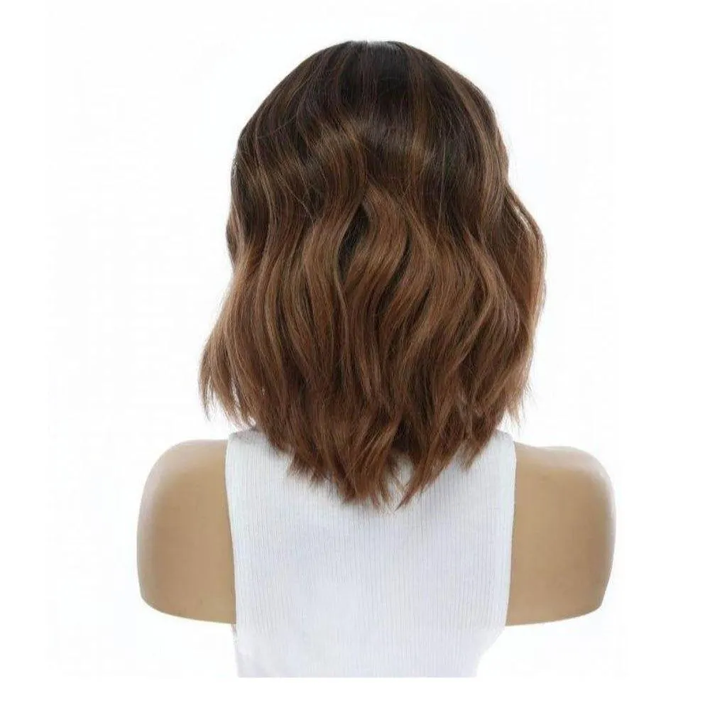 13" Victoria Silk Top Wig Dark Brown Ombre