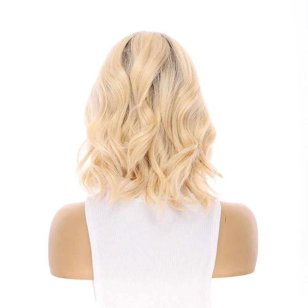 13" Victoria Silk Top Wig Platinum Blonde