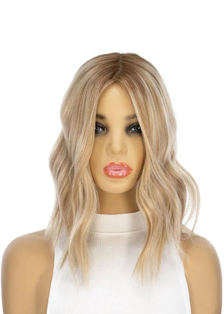 14" Emerald Silk Top Topper Ash Blonde