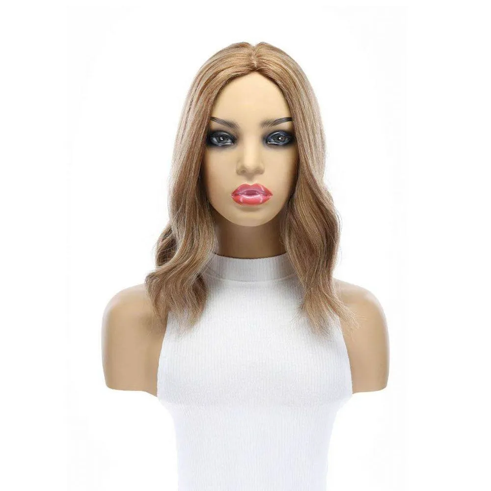 14" Emerald Silk Top Topper Medium Blonde