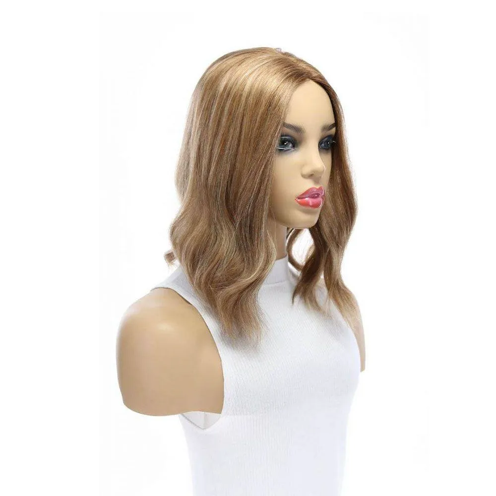14" Emerald Silk Top Topper Medium Blonde