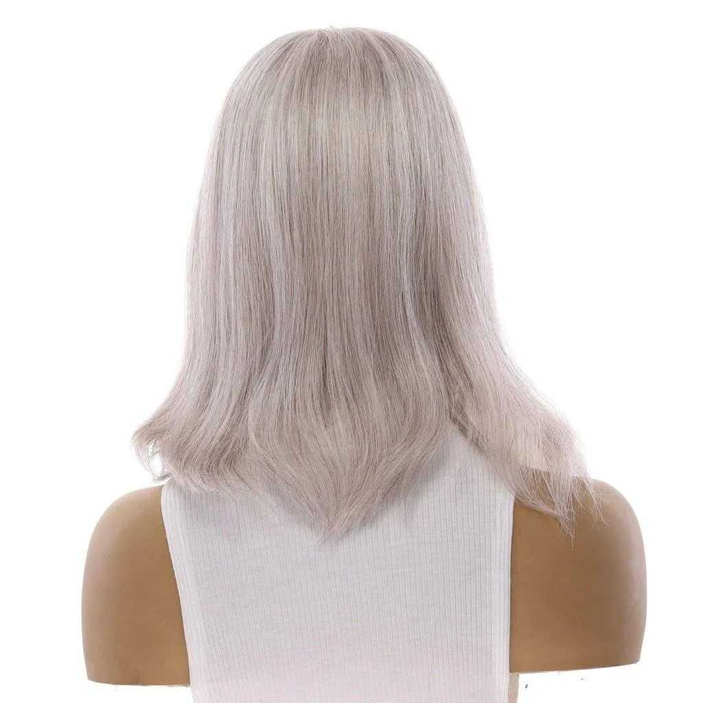 14" Emerald Silk Top Topper Snow Grey