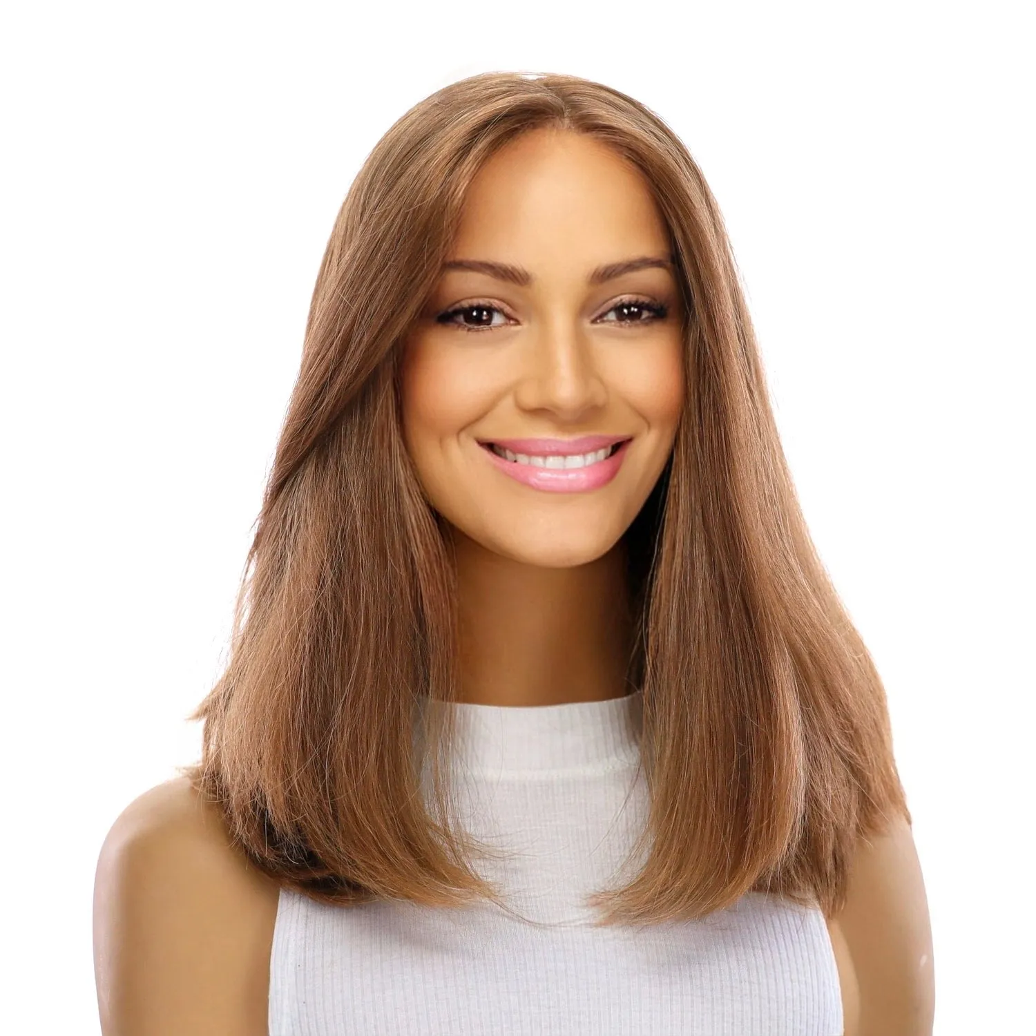 16" Luxe Silk Top Wig #14 Dark Blonde