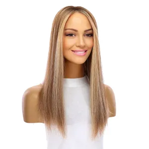 18" Emerald Silk Top Topper Medium Blonde with Highlights