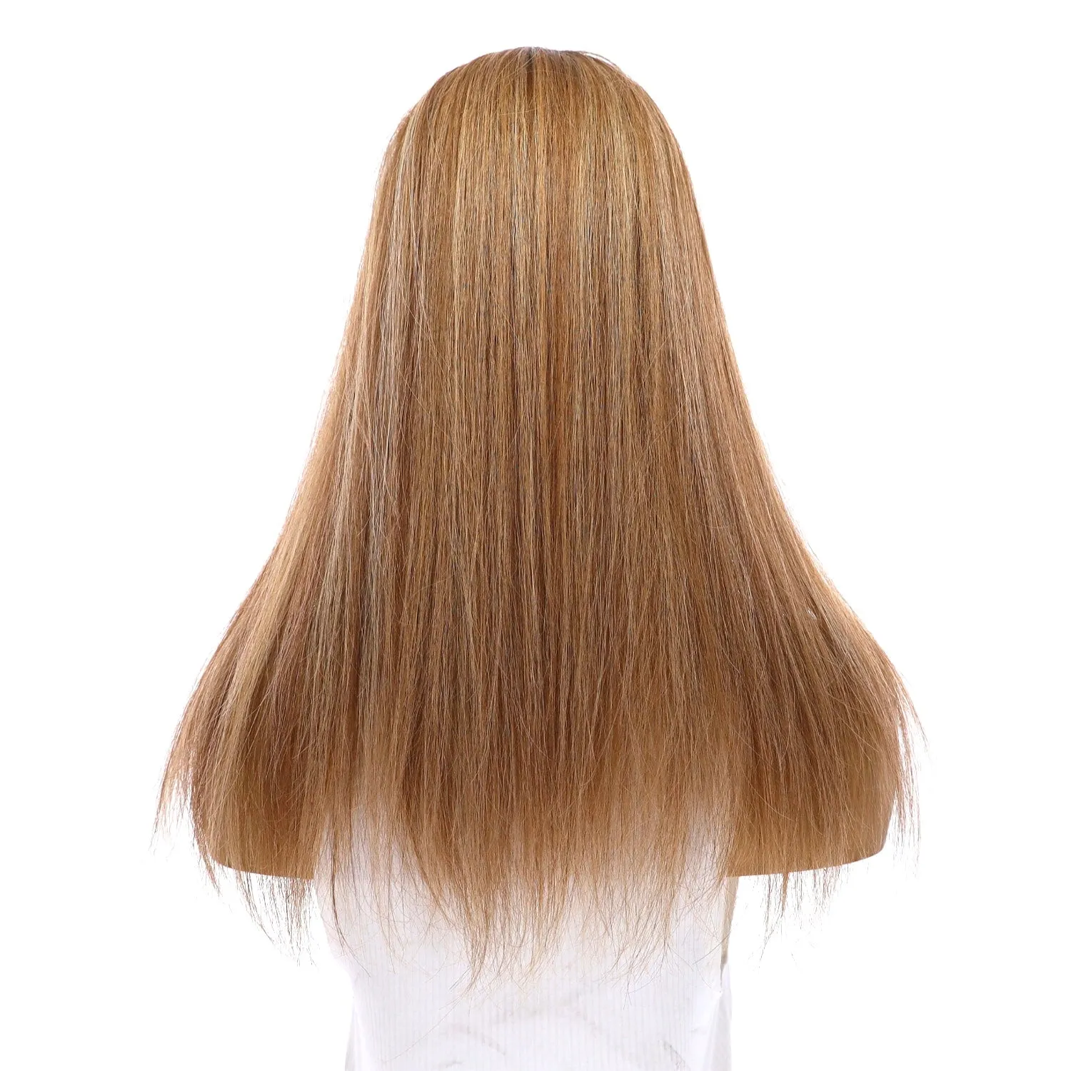 18" Emerald Silk Top Topper Medium Blonde with Highlights