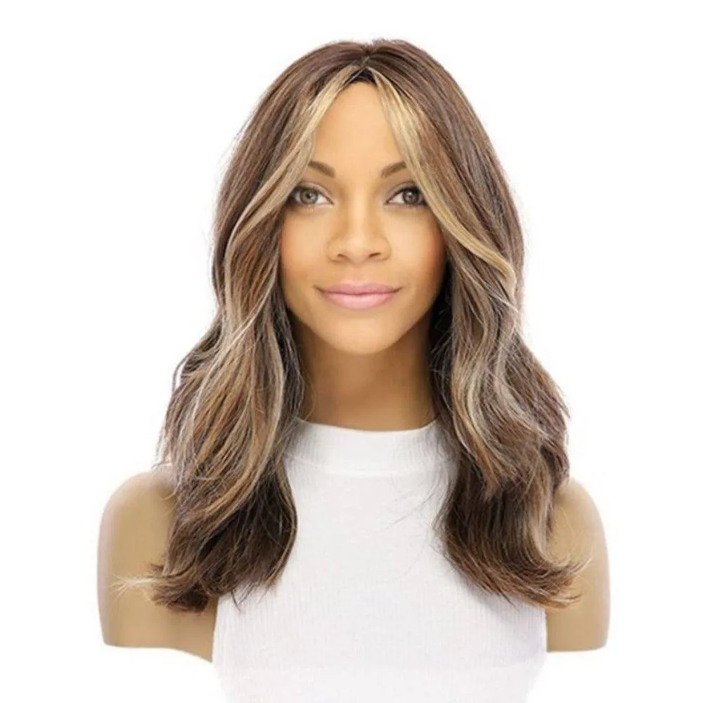 18" Luxe Silk Top Wig #Medium Brown w/ Balayage