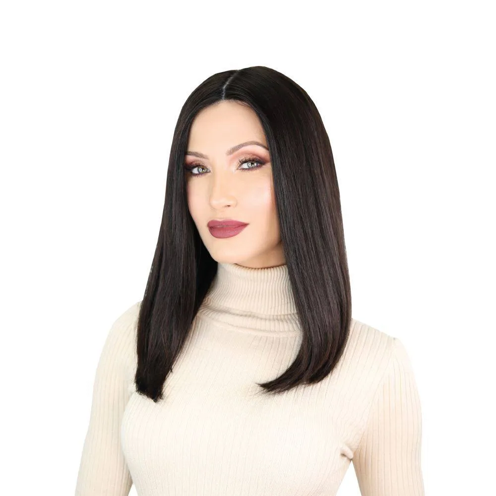 19" Nicole Silk Top Wig Natural Black