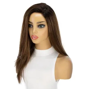 22" Reese Silk Top Wig Medium Brown Balayage
