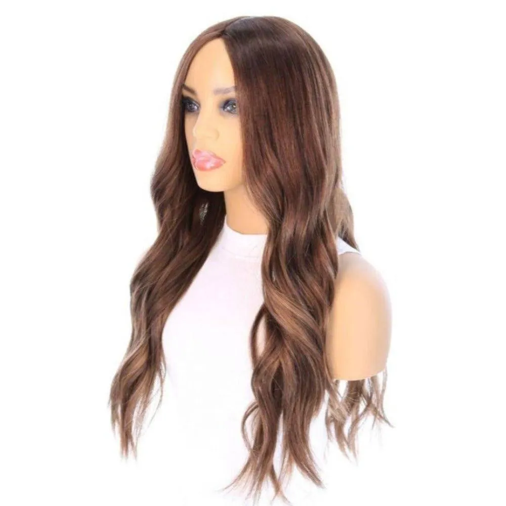 26" Amber Silk Top Wig Medium Brown Babylight