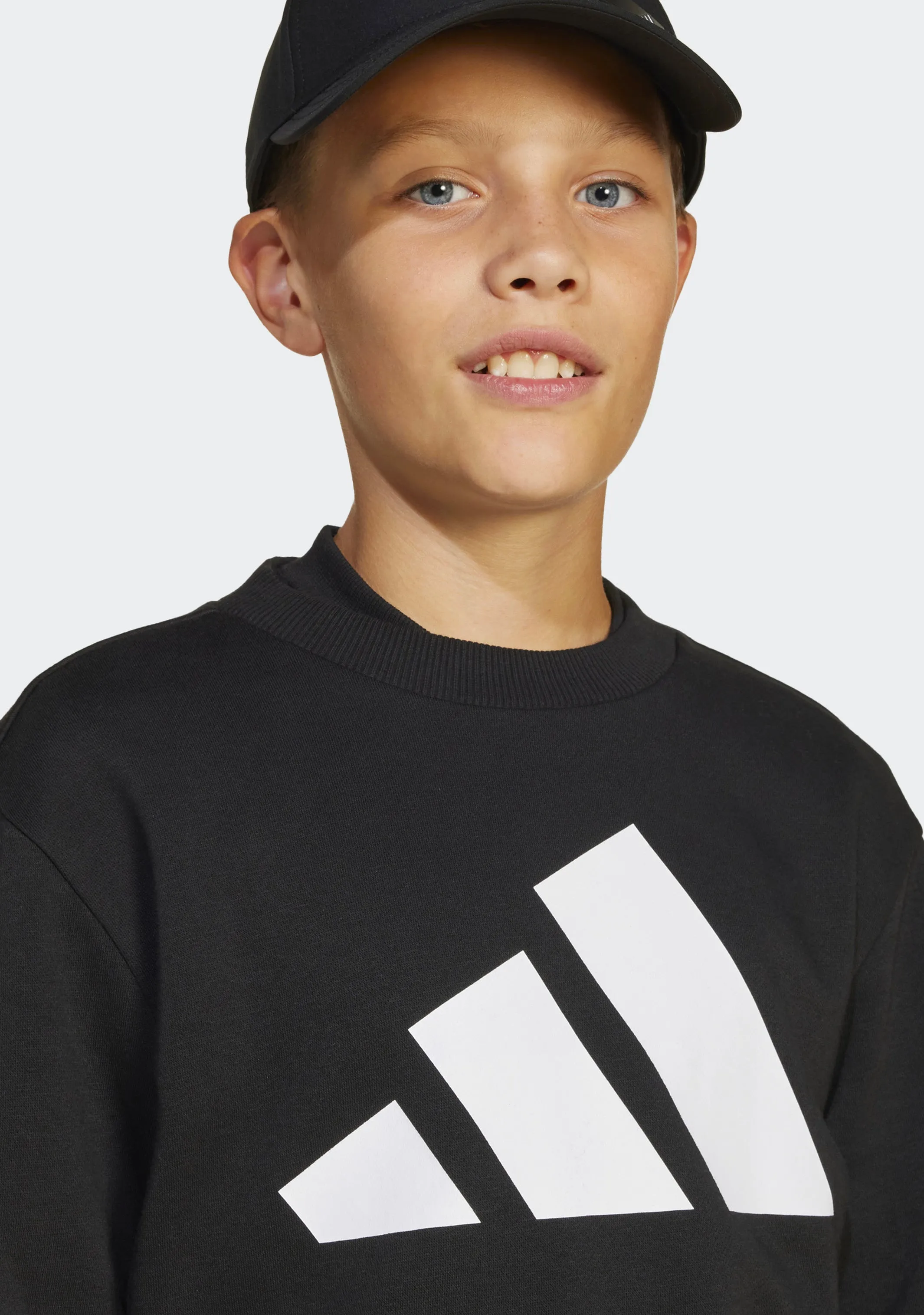 Adidas Kids' Big Logo Fleece Joggers and Crew Top Set