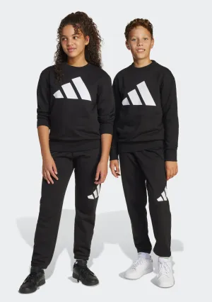 Adidas Kids' Big Logo Fleece Joggers and Crew Top Set