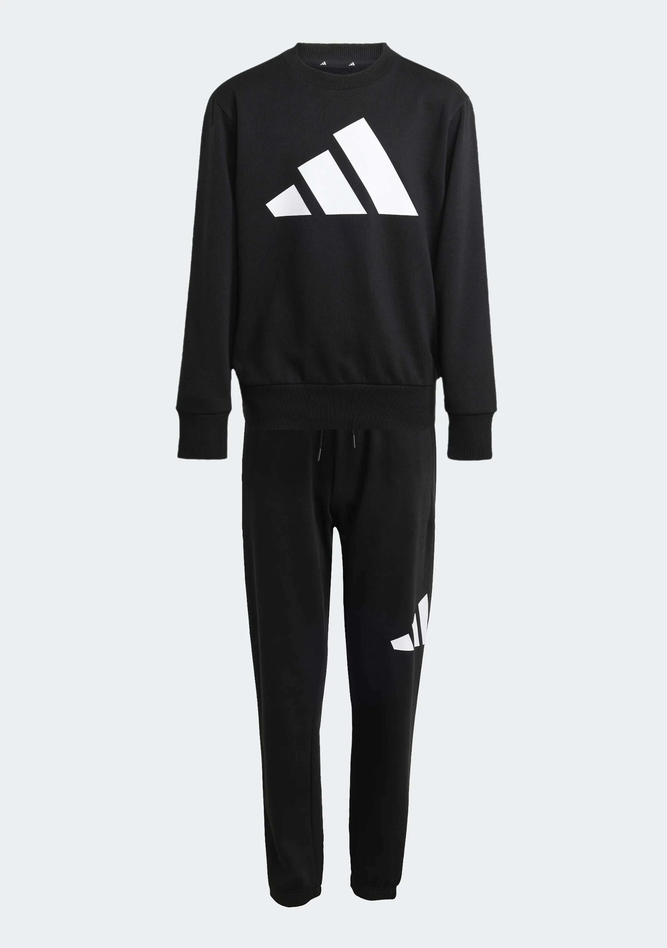 Adidas Kids' Big Logo Fleece Joggers and Crew Top Set