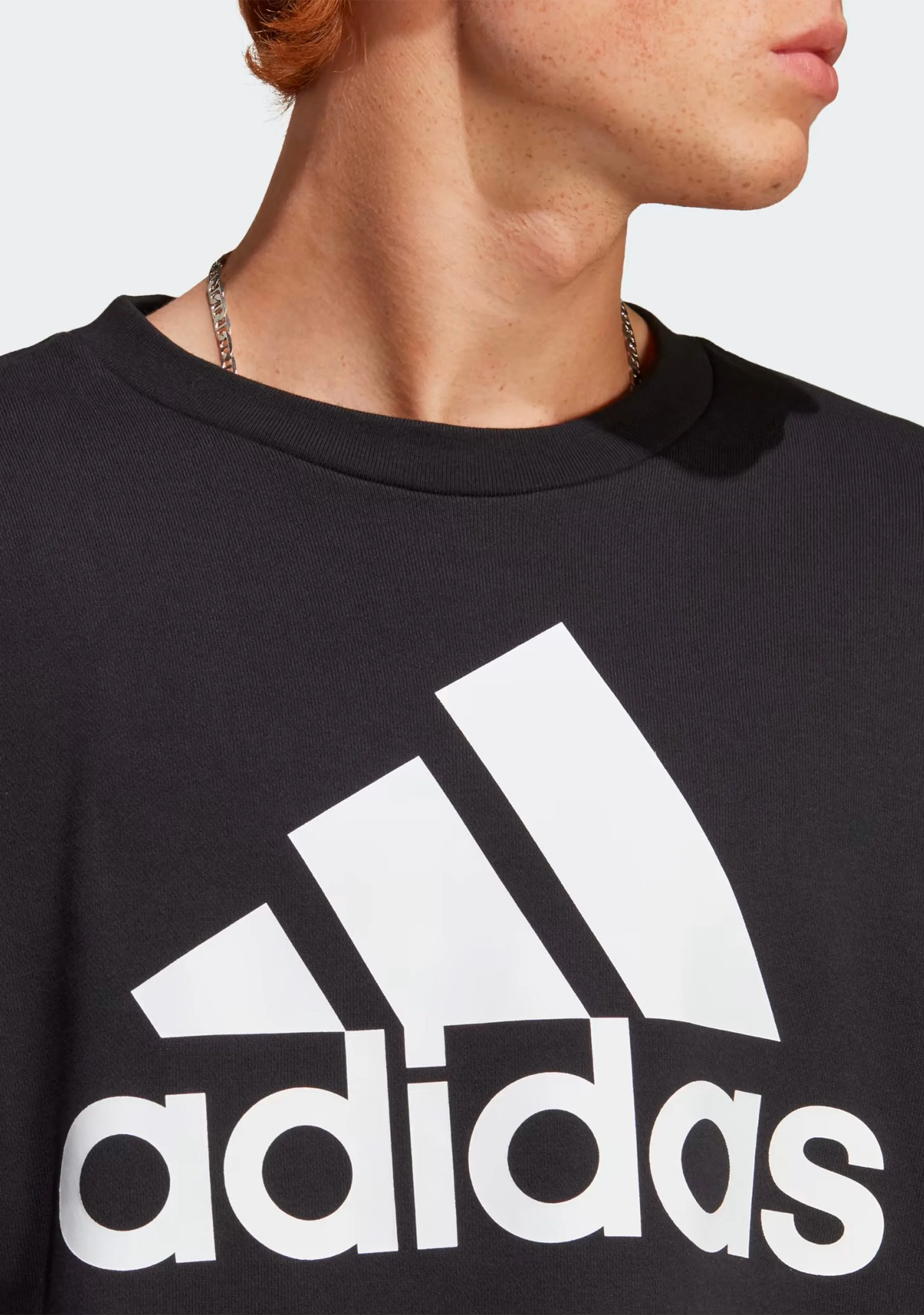 Adidas Men’s Big Logo Sweatshirt Black