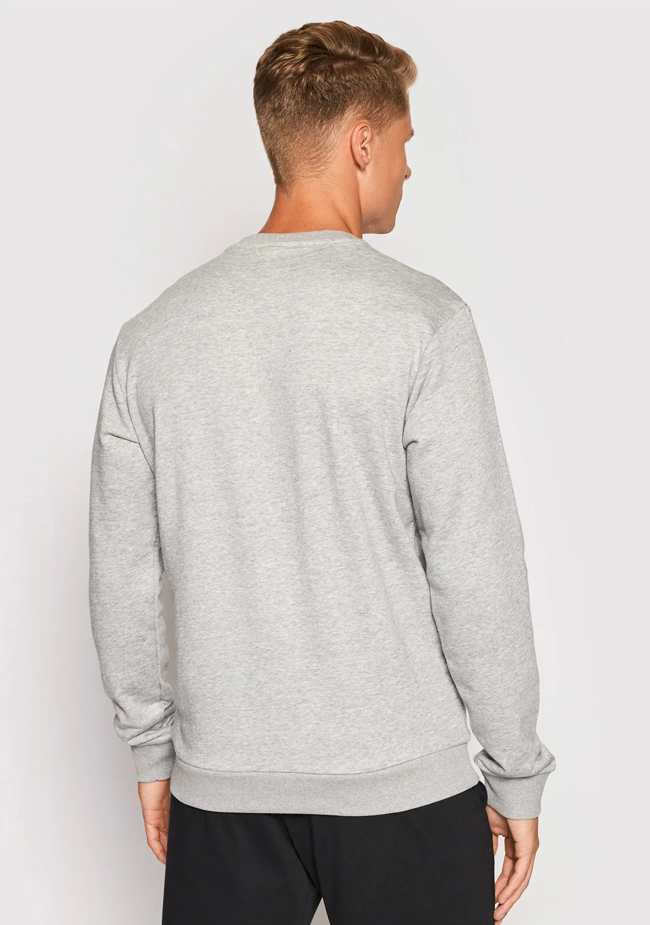 Adidas Mens Big Logo Sweatshirt Gray