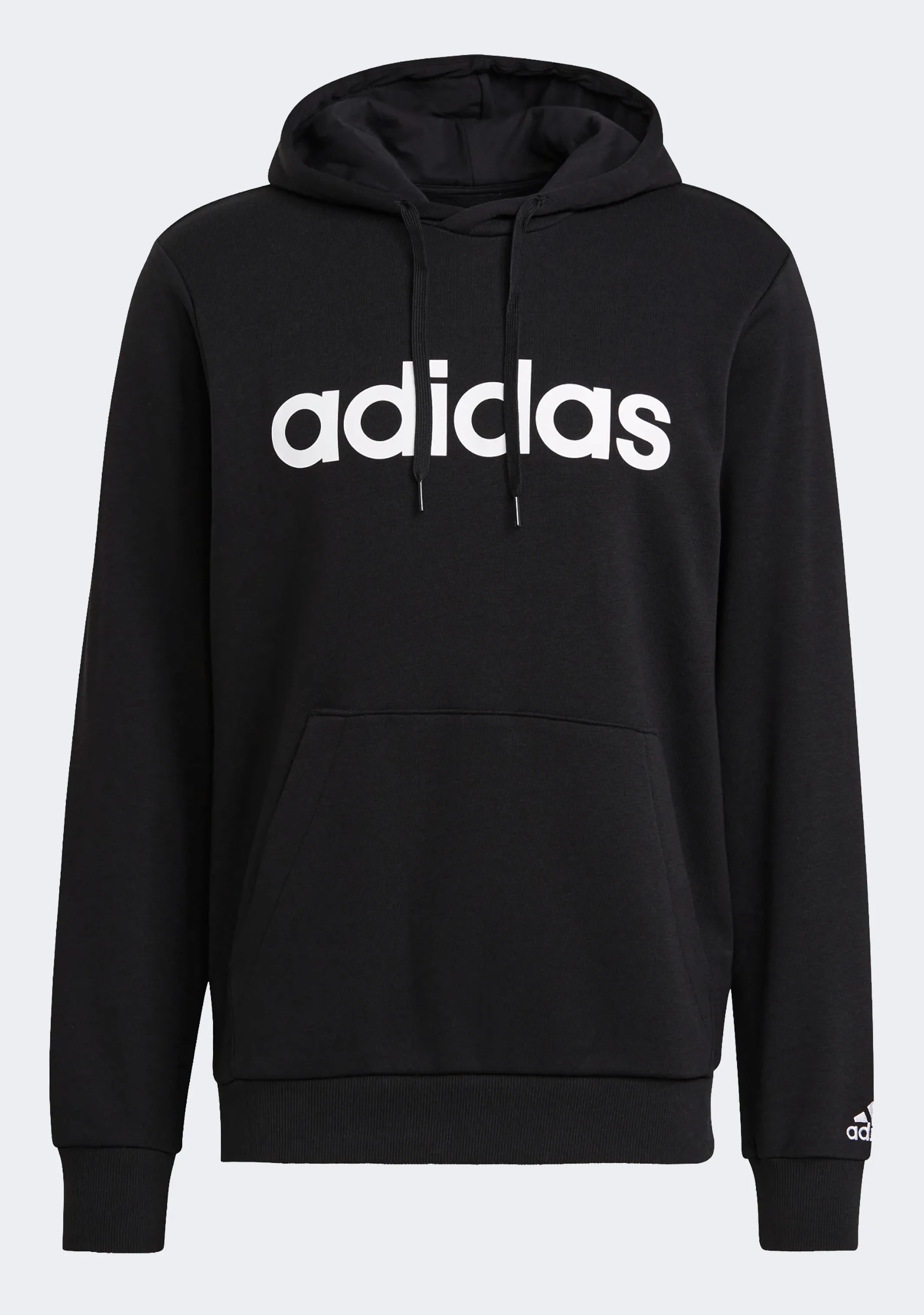 Adidas Mens Linear Logo Full Length Hoodie
