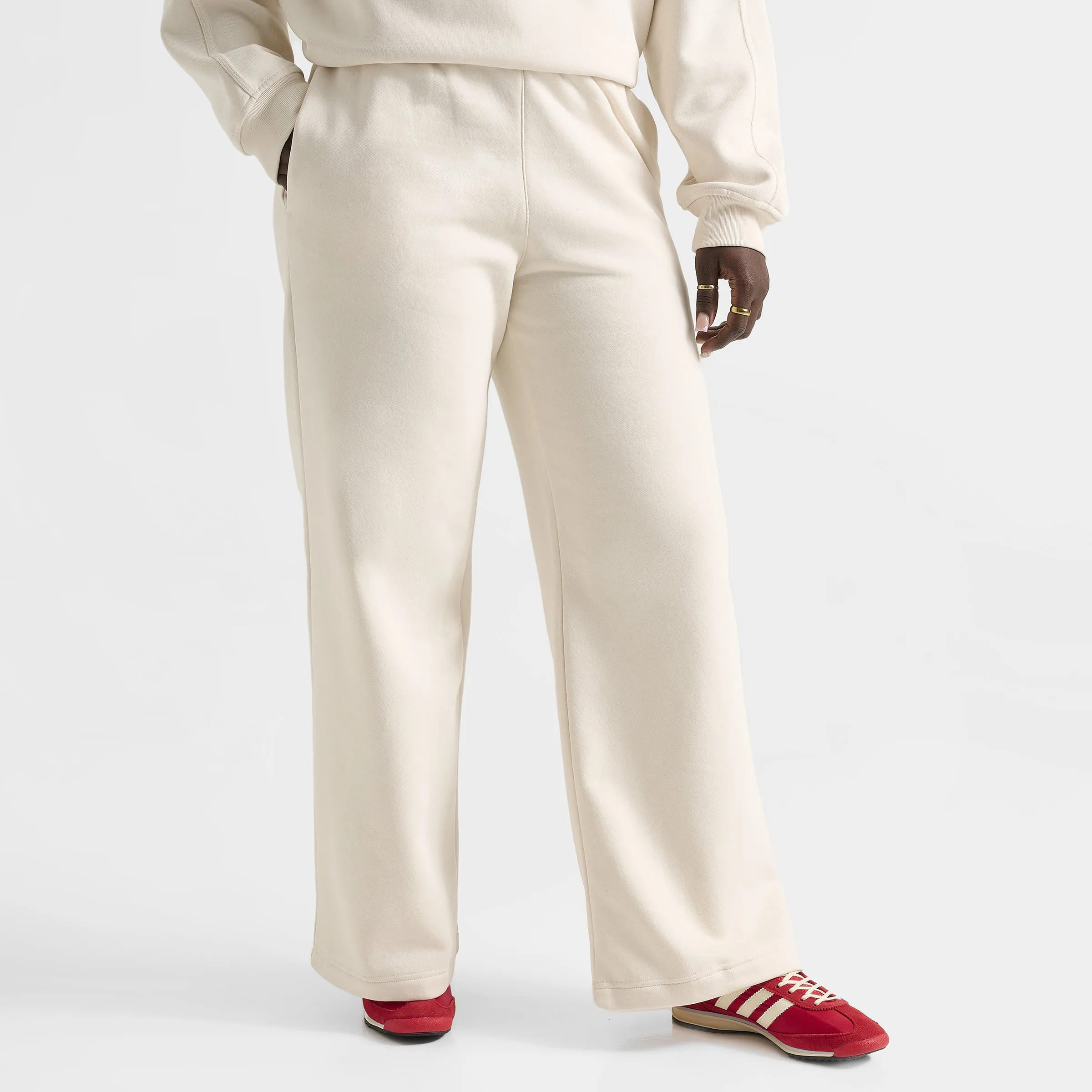 adidas Women's Cherry Wide Leg Pants / Wonder White
