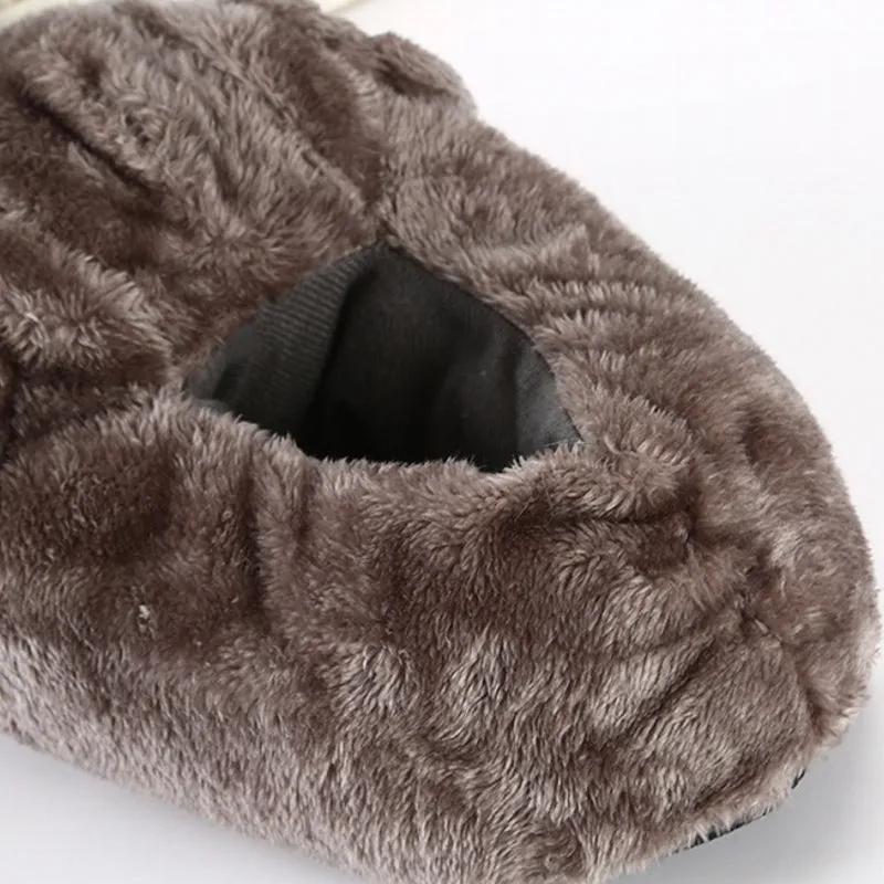Animal Slippers Lucky Big Eye Dog Indoor Home Winter Slippers UGG Style