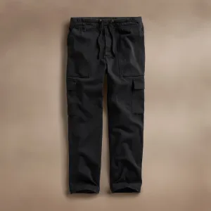 Army Cotton Slub Cargo Pant - Black Pigment