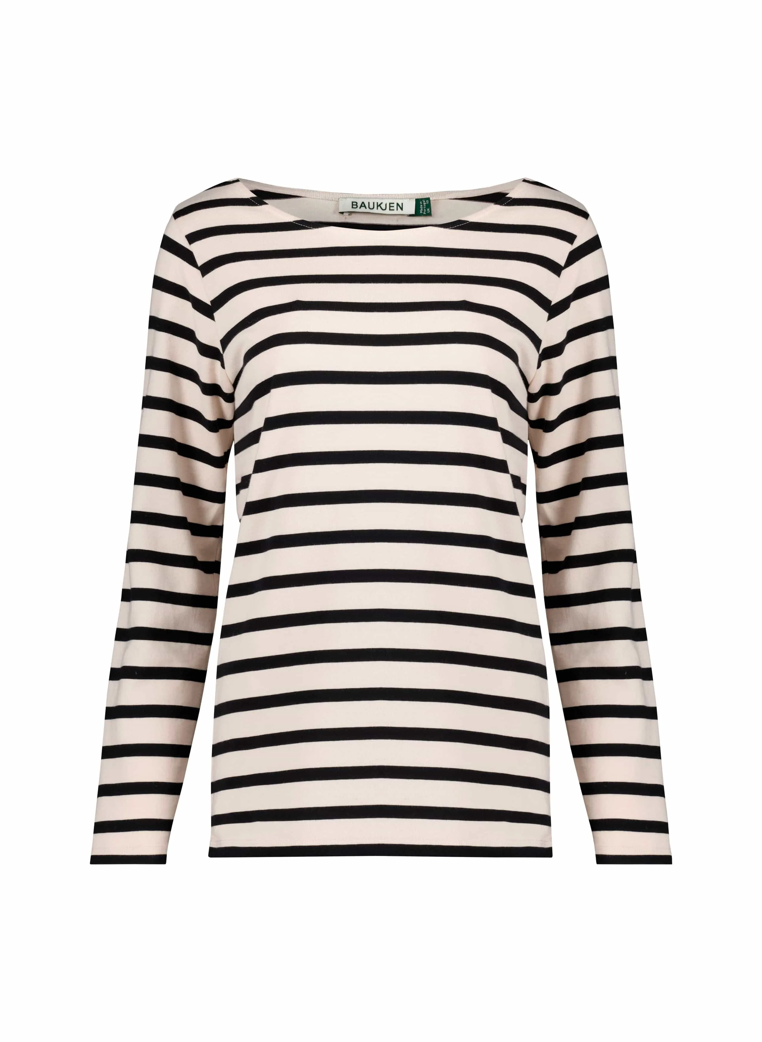 Ashley Organic Cotton Top | Antique White & Caviar Black