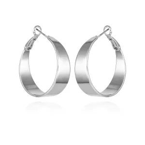 Band Thick Hoop Earrings