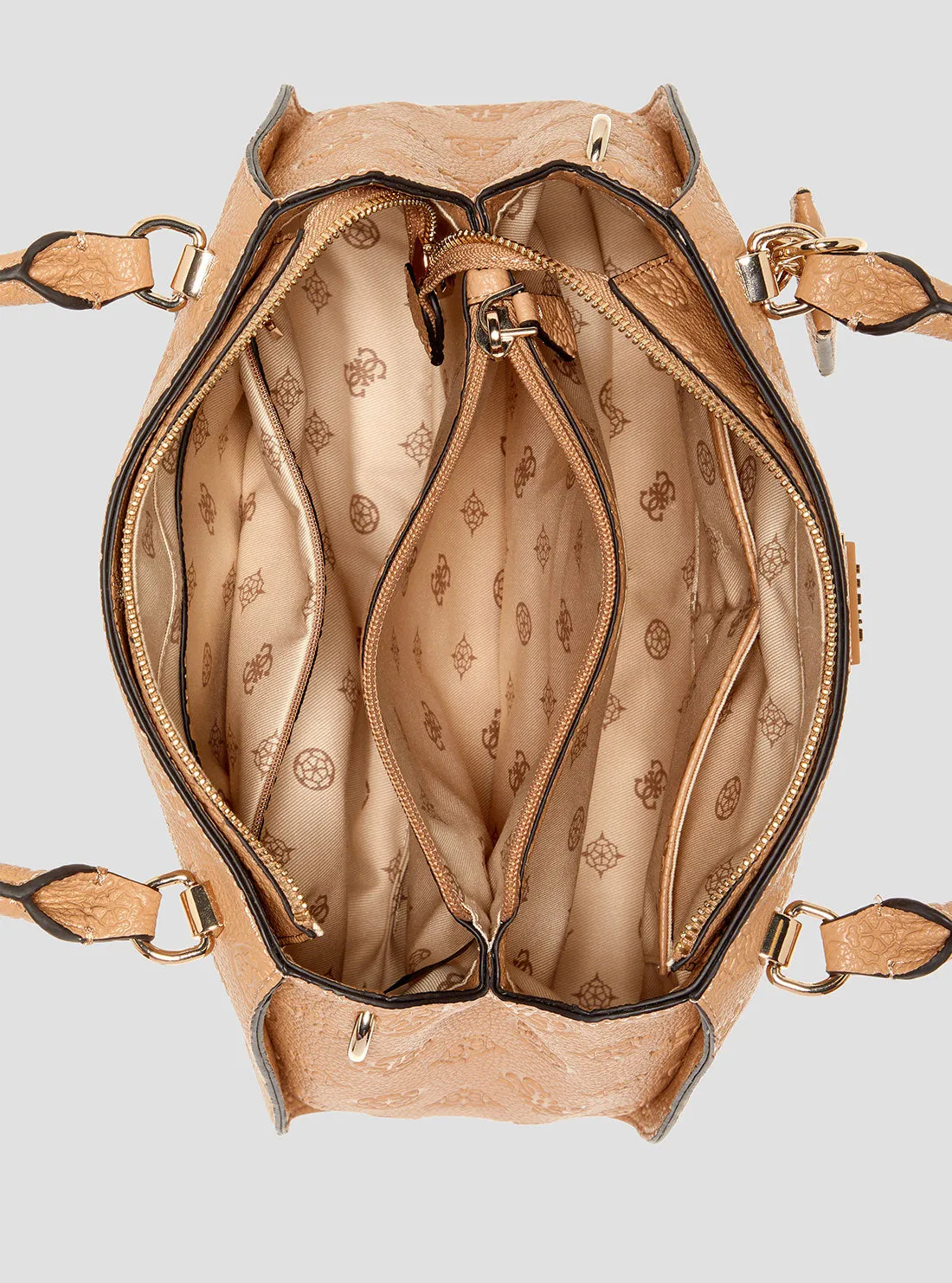 Beige Cresidia Luxury Satchel Bag