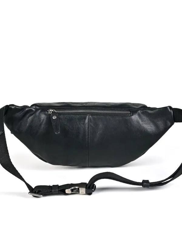 Big Size Leather Chest Bag Waist