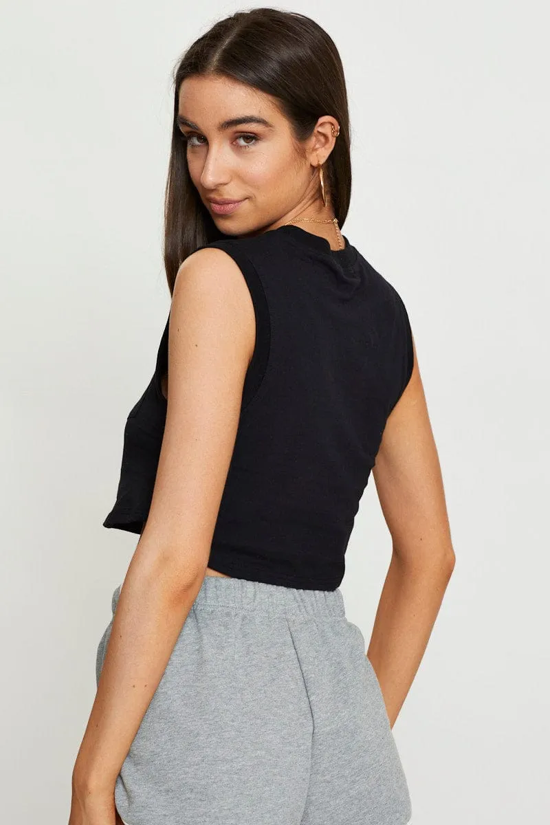 Black Crop Top