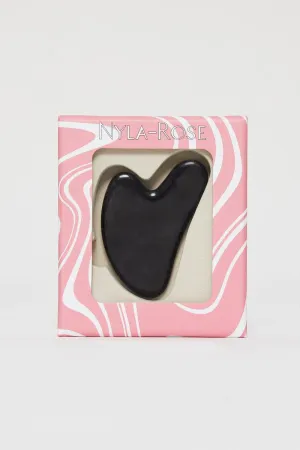 Black Gua Sha Facial Massager Gift Box