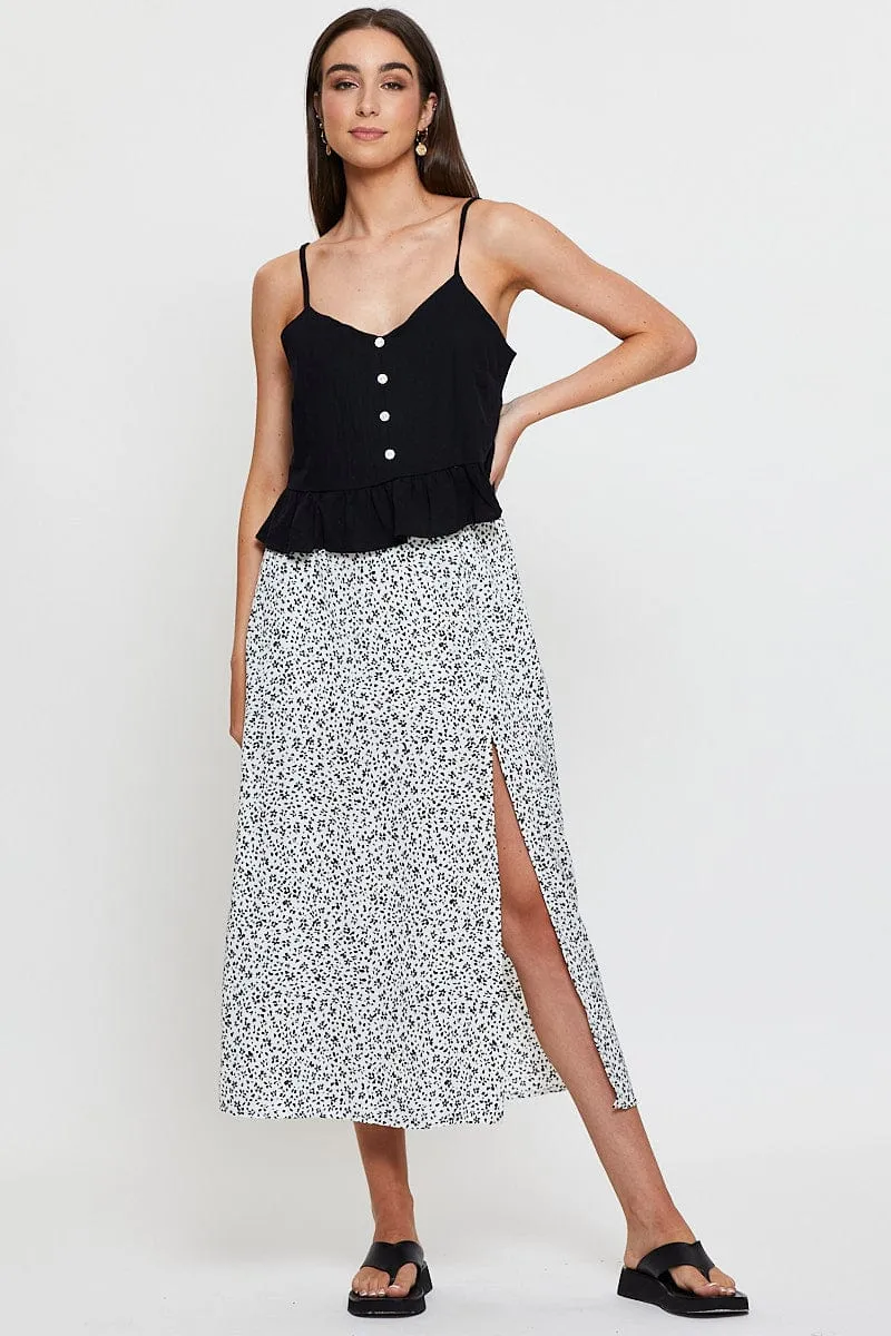 Black Peplum Top Sleeveless
