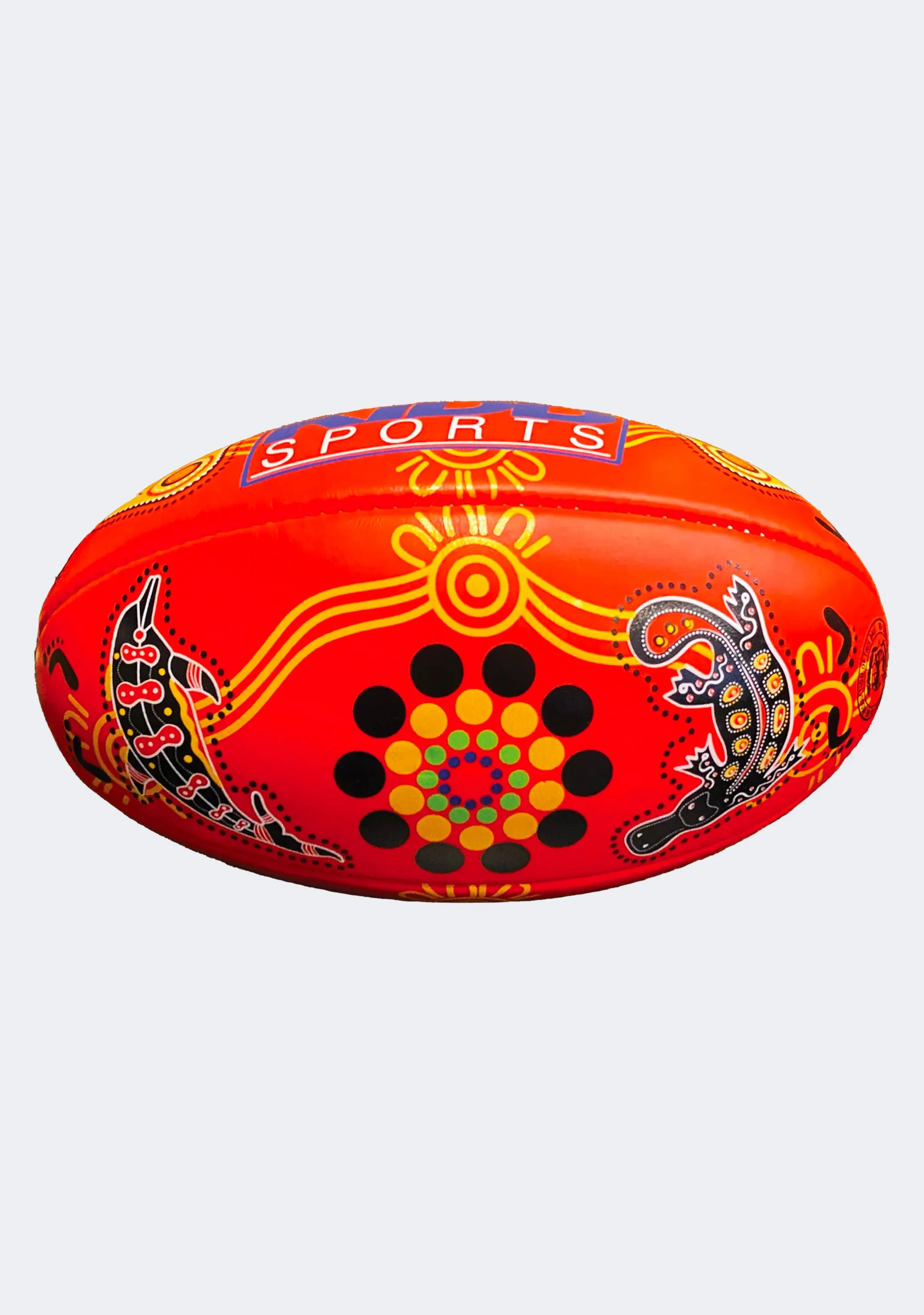 Burley Jim Kidd Sports Soft Touch Indigenous Football Red