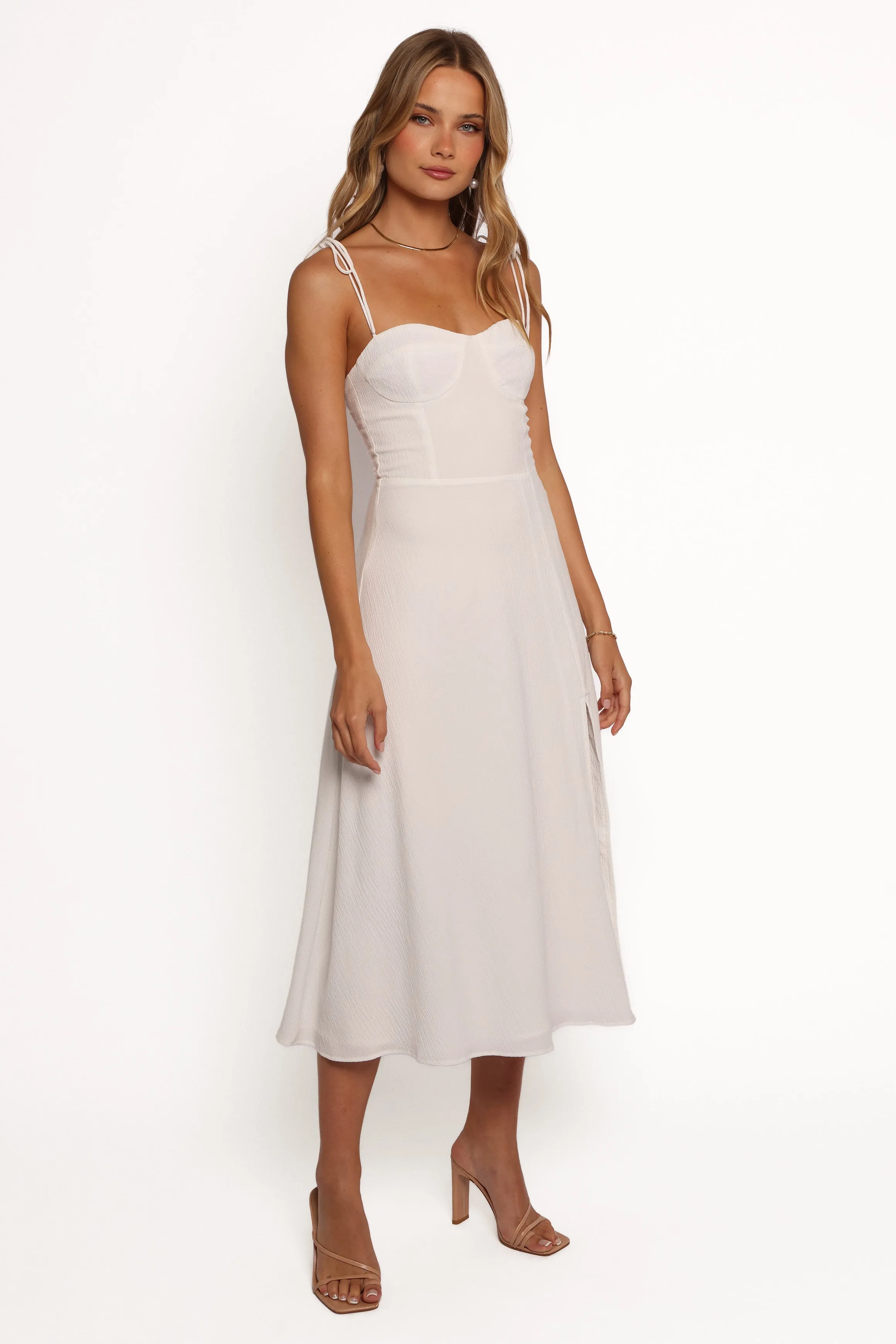 Cordelia Midi Dress - White
