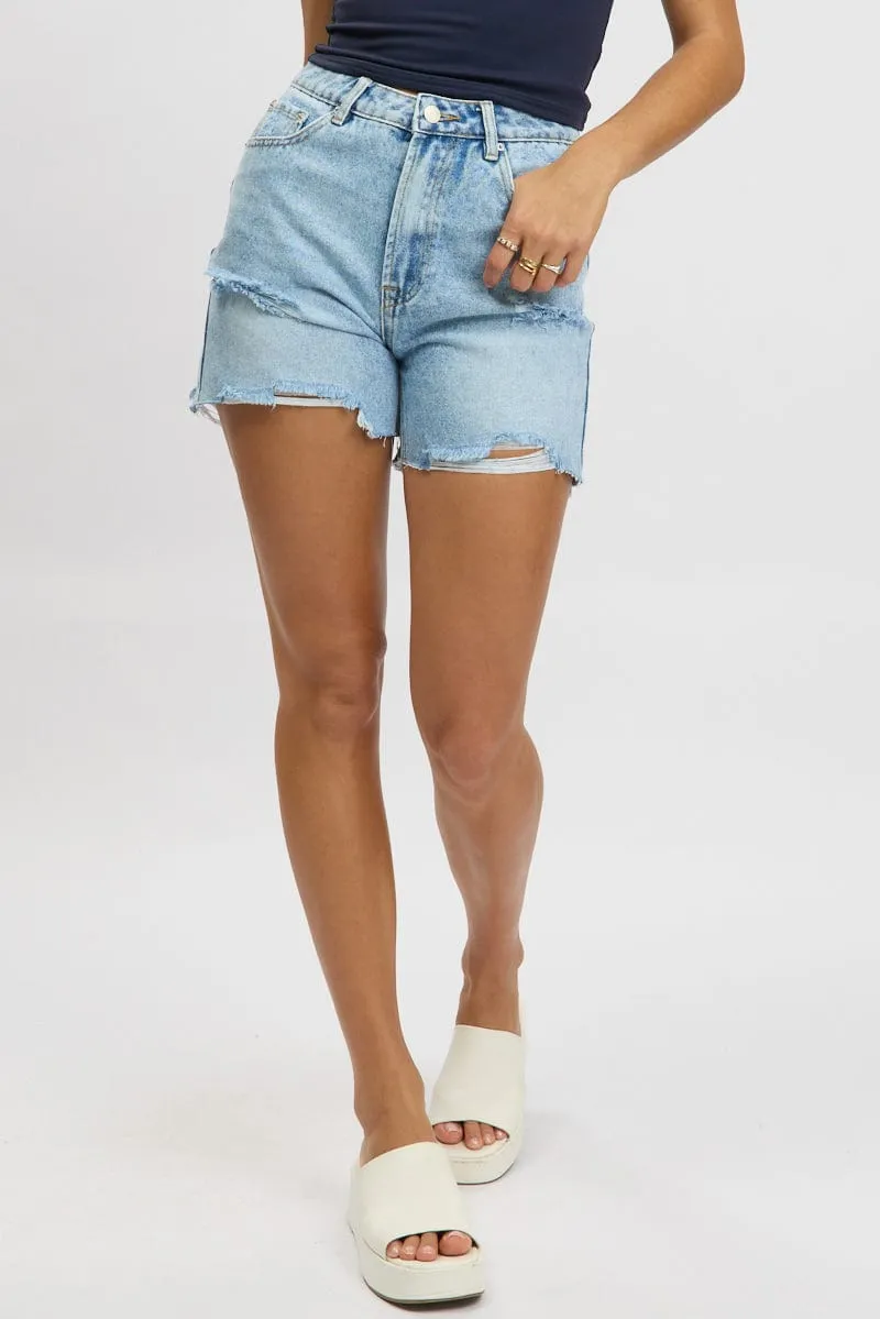 Denim Jorts High Rise
