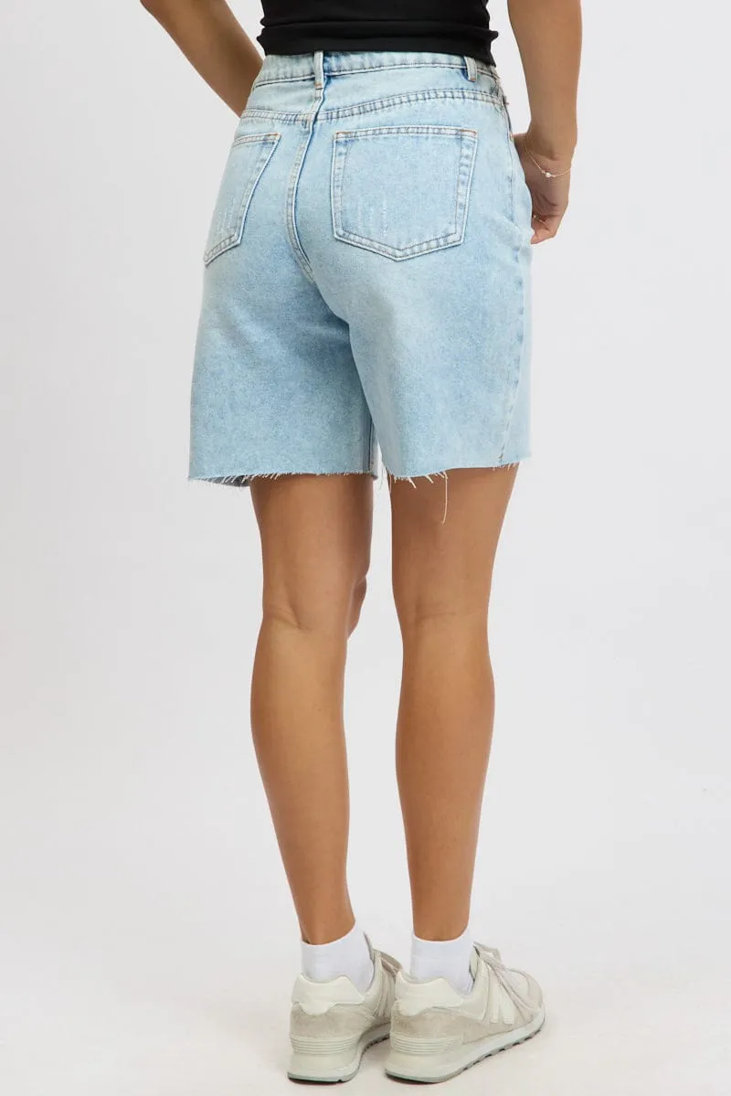Denim Jorts Mid Rise