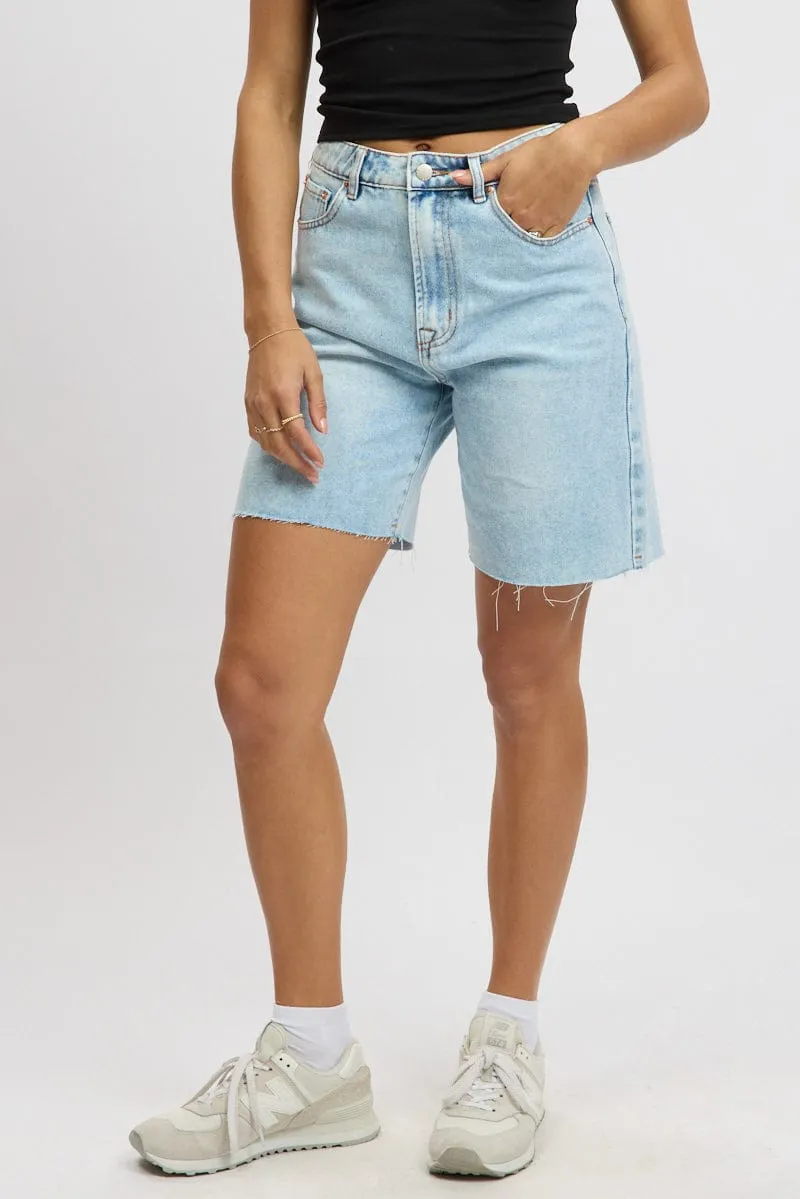 Denim Jorts Mid Rise