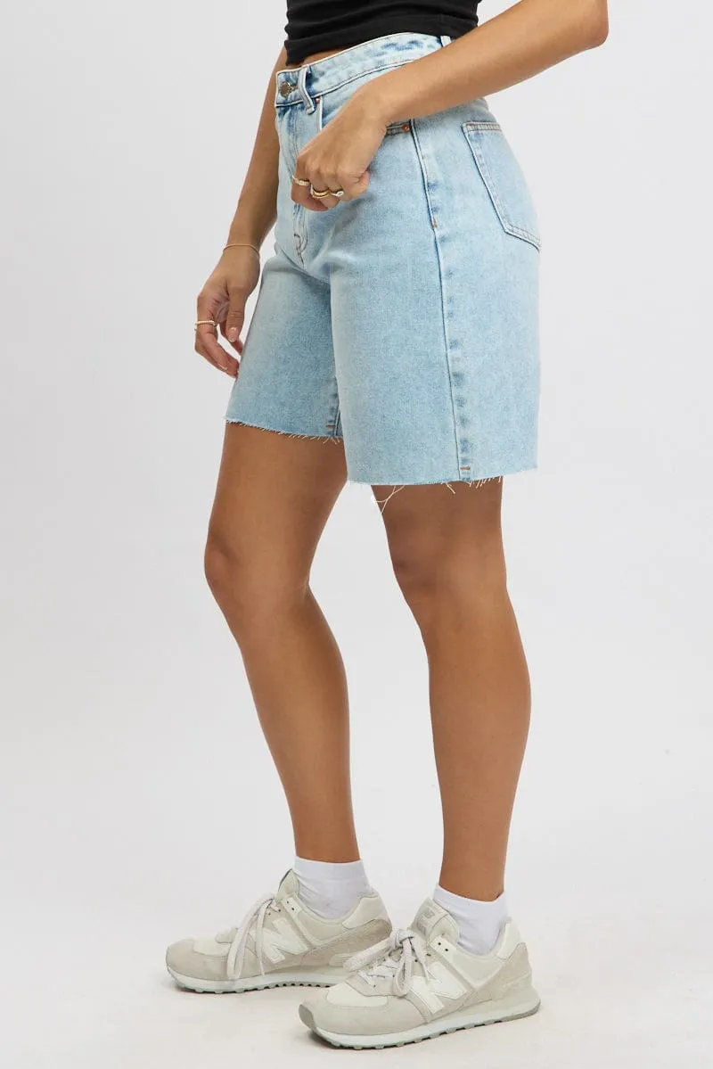 Denim Jorts Mid Rise