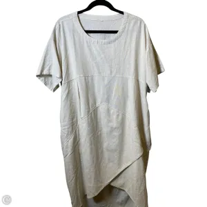 Dress Casual Midi By Cmc In Tan, Size: Xl