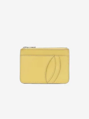 Egalite Vegan Apple Leather Card Holder | Lemon Yellow