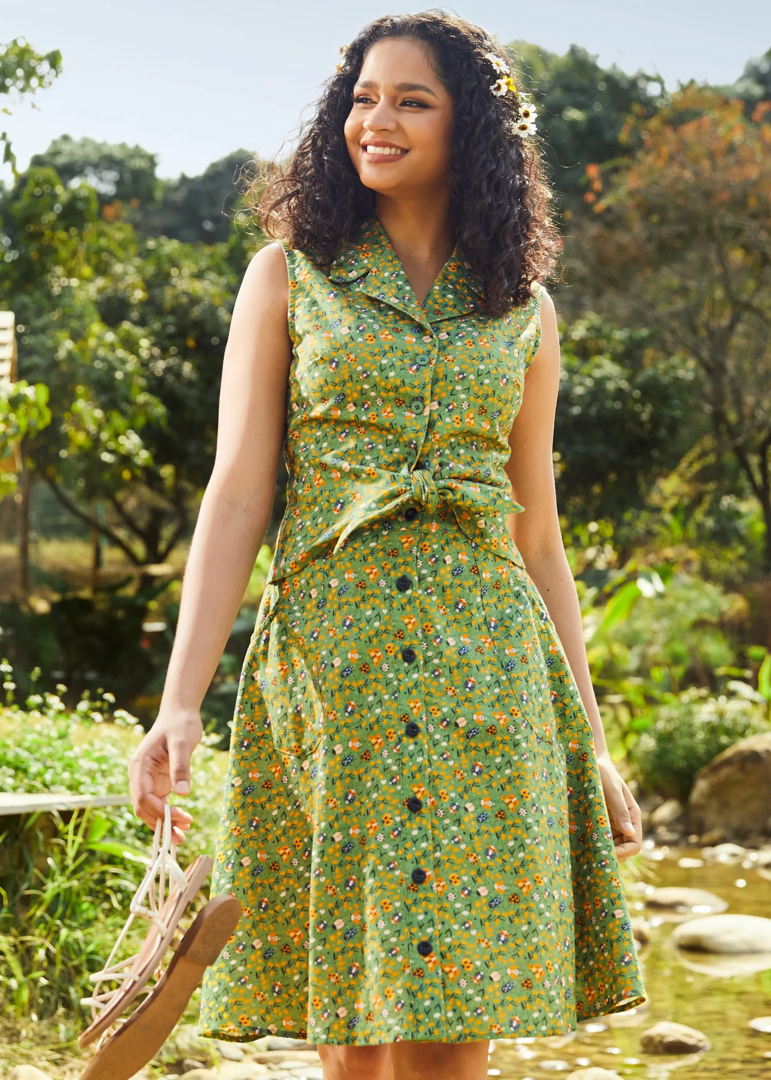 Feel the Morning Breeze Convertible Collar Shirt