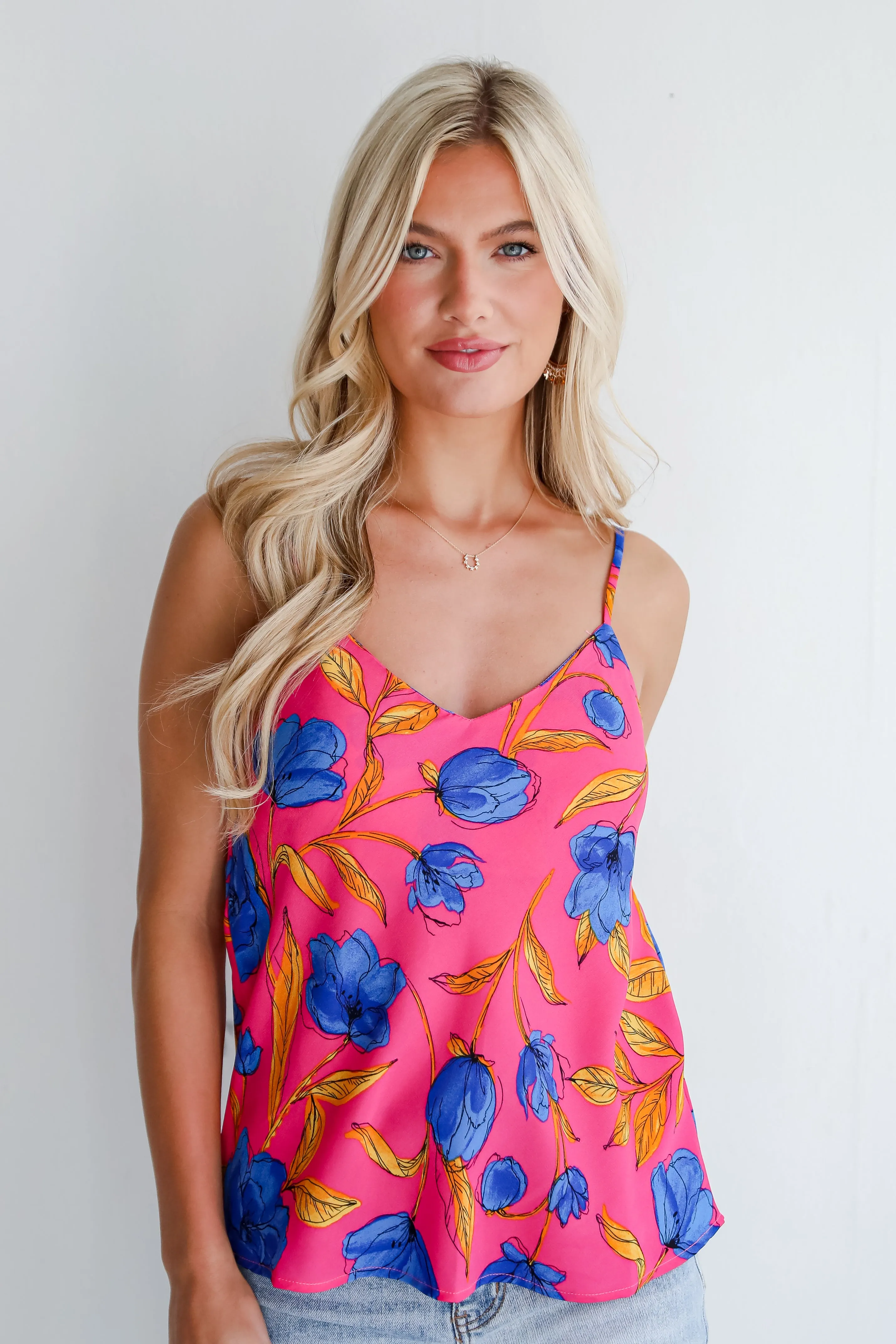 FINAL SALE - Destination Beauty Floral Tank - DU DEAL