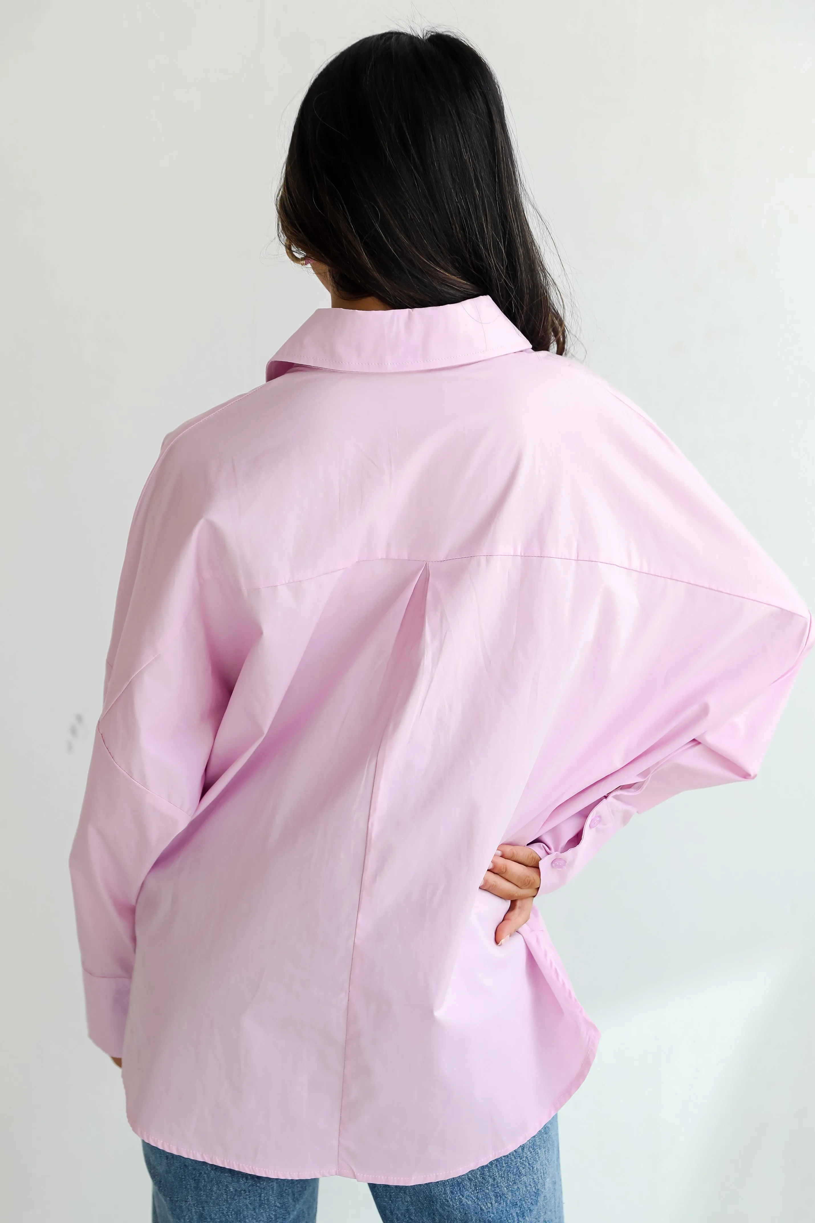 FINAL SALE - Hayden Lavender Button-Up Blouse - DU DEAL