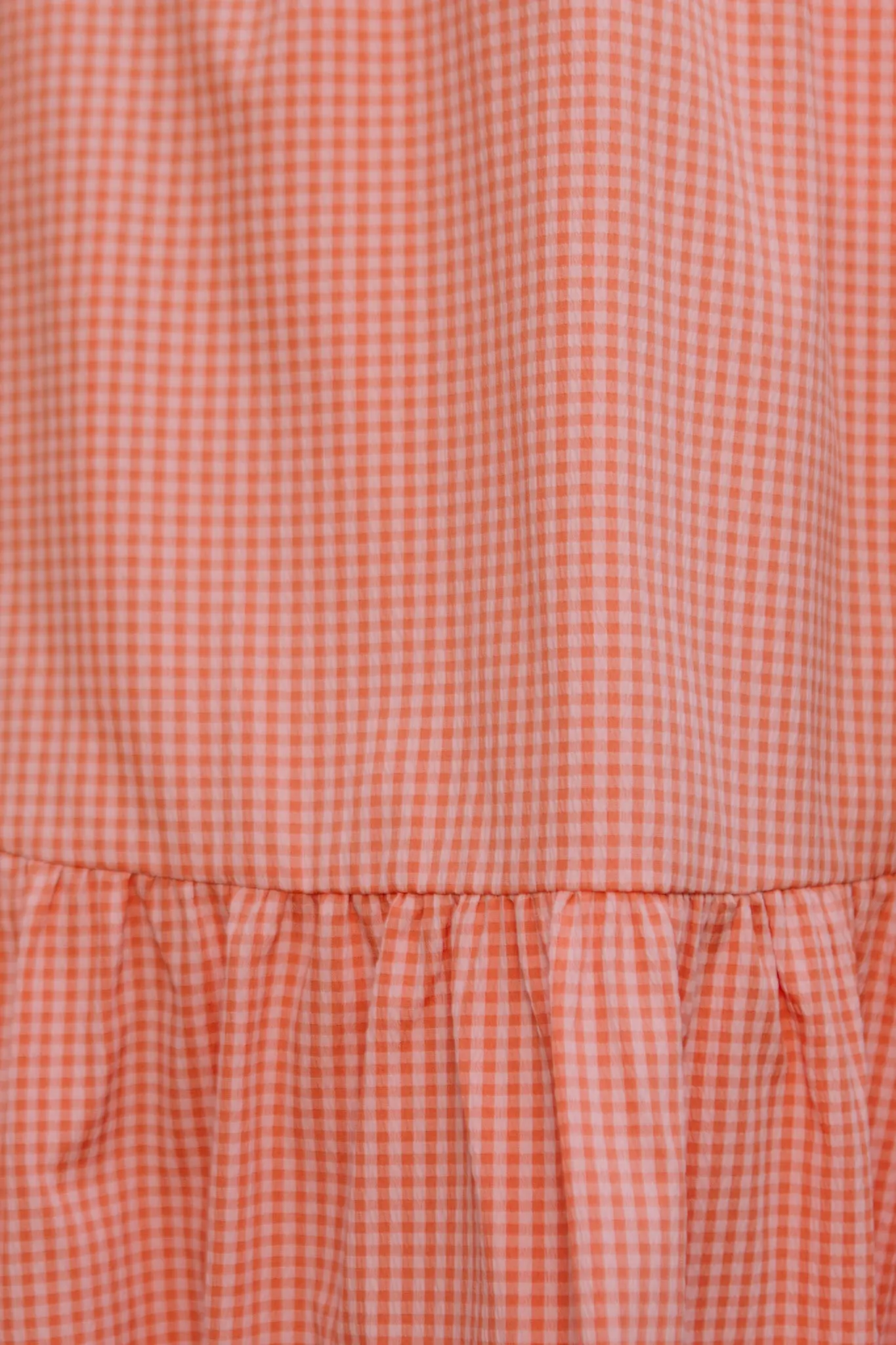 Gidget Dress in Orange Gingham