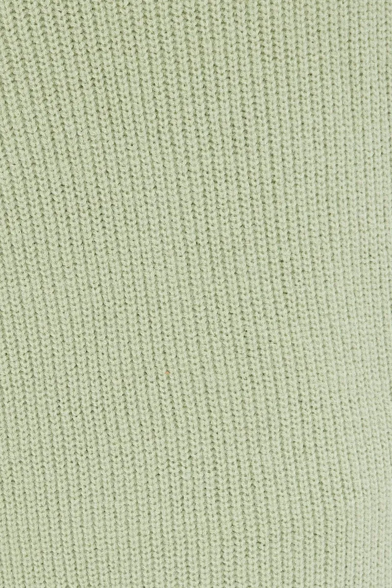 Green Longline Cardigan