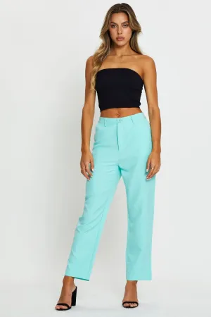 Green Pants Slim Leg