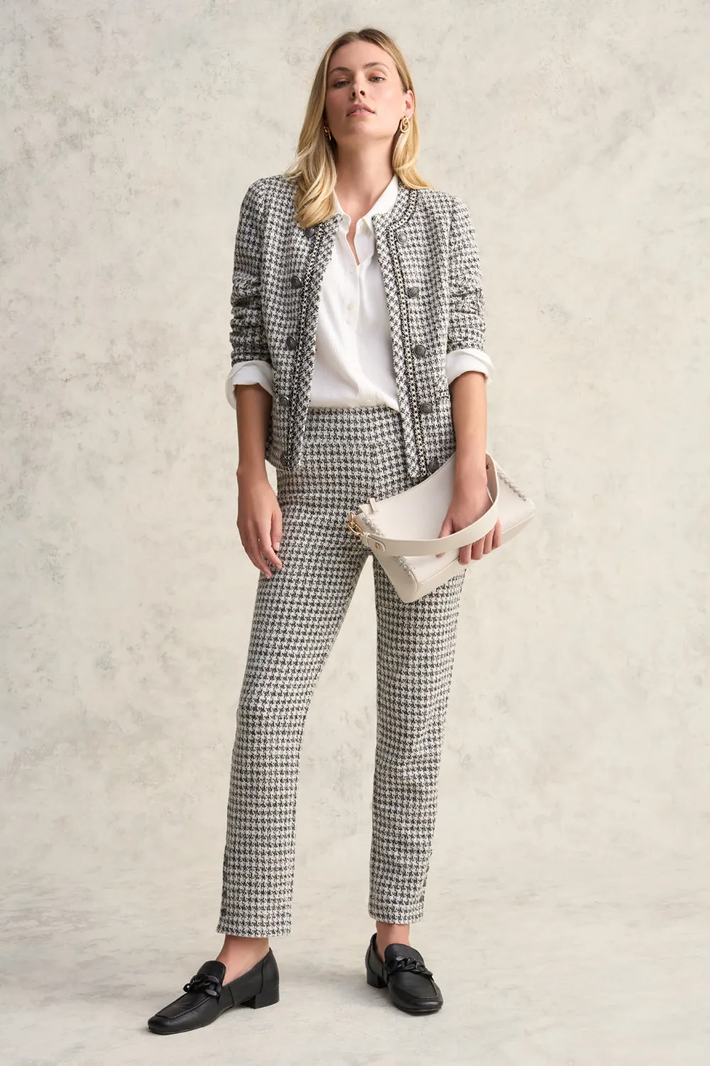 Houndstooth Pant - Jacquard Houndstooth