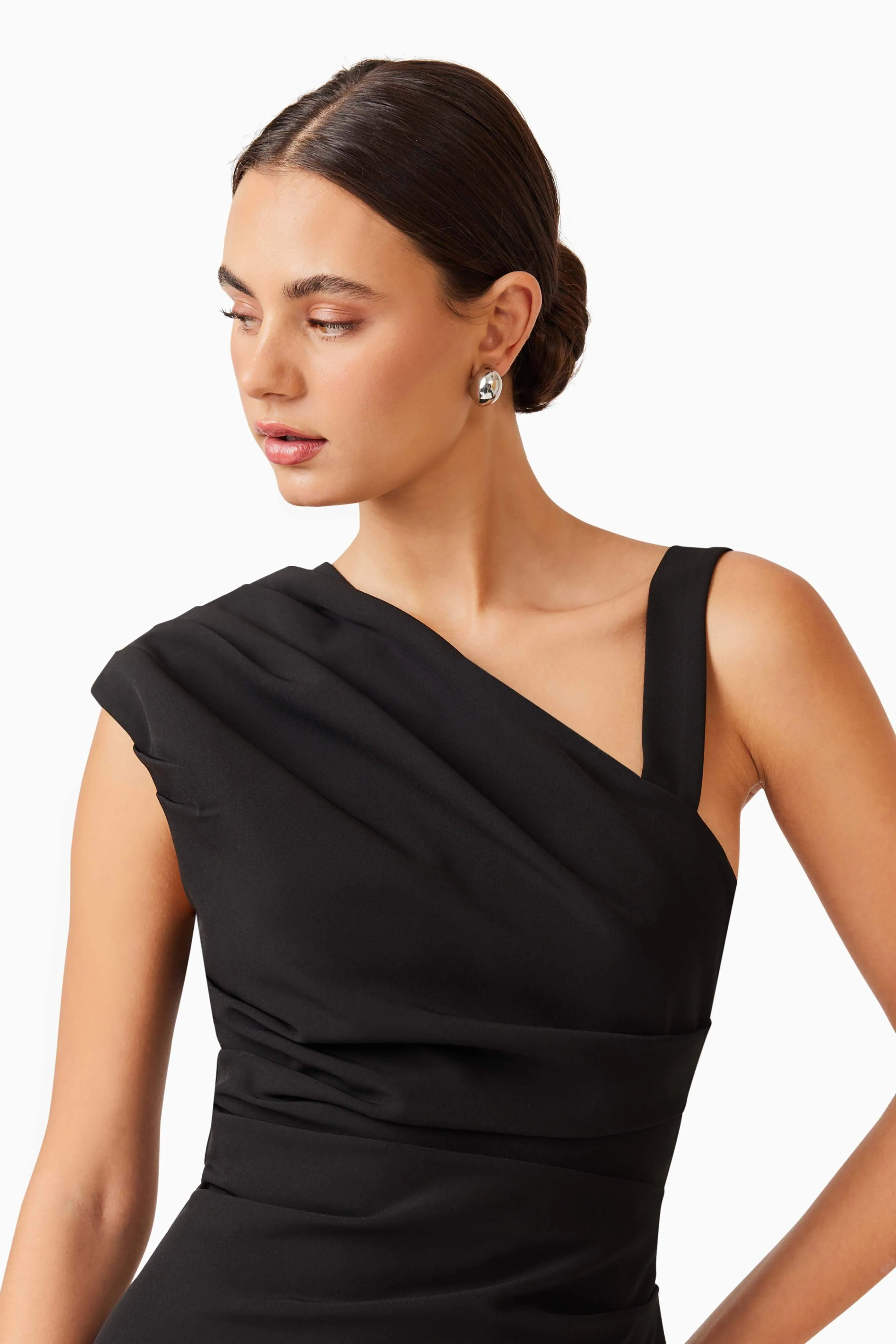 Kourtney Midi Dress in Black