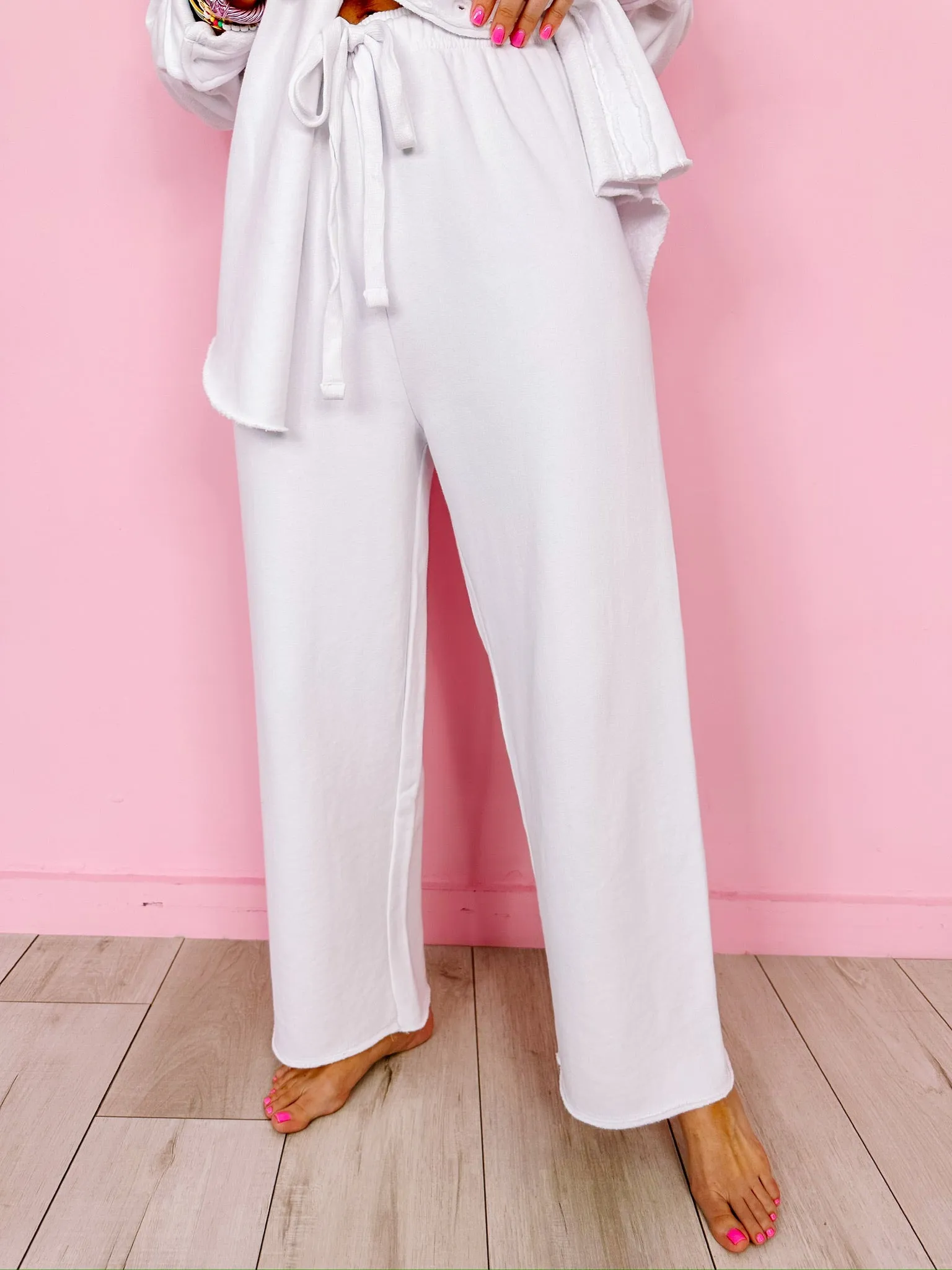LOUNGE QUEEN PANTS - WHITE