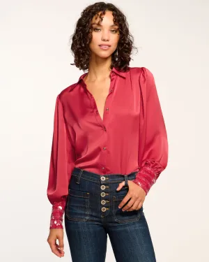 Milca Embellished Button Down Top