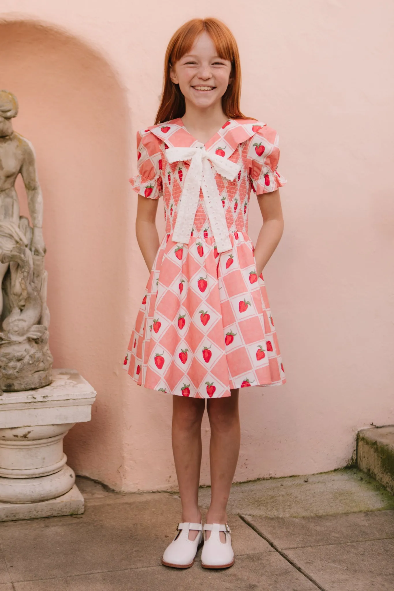 Mini Alice Dress in Strawberry